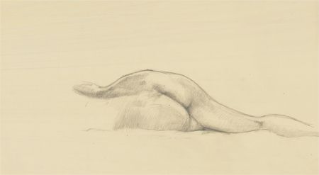 Lewis Davis (1910-1979) - Mid 20th Century Graphite Drawing, Female Nude