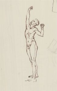 Lewis Davis (1910-1979) - Mid 20th Century Pen and Ink Drawing, Various Figures