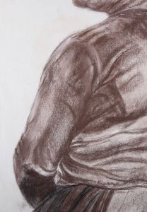 J. Cesarani - 20th Century Pastel, Torso Study