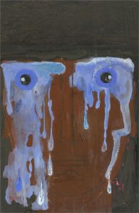 Mircea Marosin (1921-2007) - Mid 20th Century Acrylic, The Crying Man