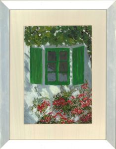 Sheila M. Gunn - Contemporary Oil, Window 2, Cyprus