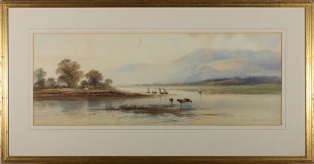 Edwin Earp (1851-1945) - Late 19th Century Watercolour, Mountain River