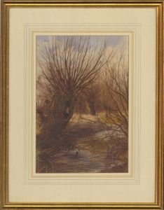 R. Read - 1982 Watercolour, River Scene