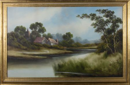 19th Century Oil - By the River