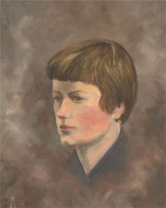 Thelma Smith - 1982 Oil, Serious Woman