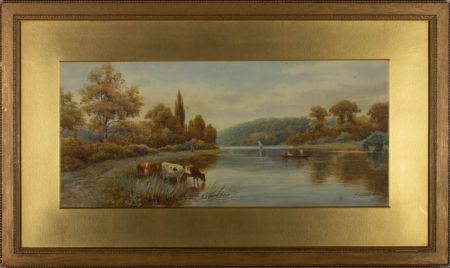 Harold Lawes (1865-1940) - 1903 Watercolour, English River
