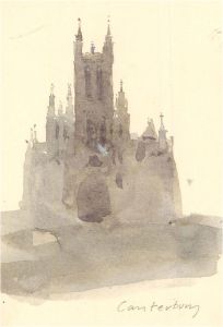 John Sergeant (1937-2010) - Contemporary Watercolour, Canterbury