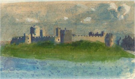John Sergeant (1937-2010) - Contemporary Watercolour, Pembroke Castle