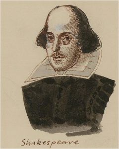 John Sergeant (1937-2010) - Contemporary Watercolour Miniature, Shakespeare