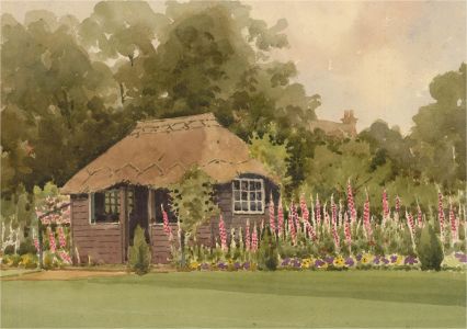 Raymond Turner Barker (1872-1945) - Early 20th Century Watercolour, Garden Scene