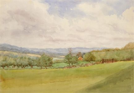 Raymond Turner Barker (1872-1945) - 1933 Watercolour, Etchingham