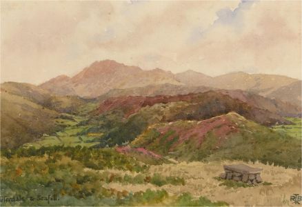 Raymond Turner Barker (1872-1945) - Watercolour, Miterdale and Scafell