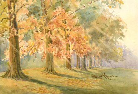Raymond Turner Barker (1872-1945) - 1913 Watercolour, November Sun
