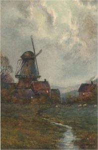 Late 19th Century Watercolour - Rustic Mill