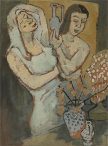 20th Century Oil - Pots and Vases