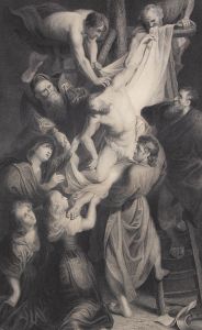 Peter Lightfoot (1805-1885) after Rubens - Engraving, The Descent from the Cross