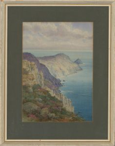 Ralph St John Ainslie (1861-1908) - 1901 Watercolour, Rocky Peninsula