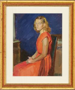 A.V. Shmidt - Russian Mid 20th Century Watercolour, Natalie