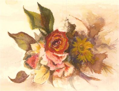 E. Fowler - Contemporary Watercolour, Bouquet