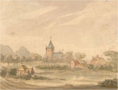 19th Century Watercolour Miniature - Schorel, Netherlands