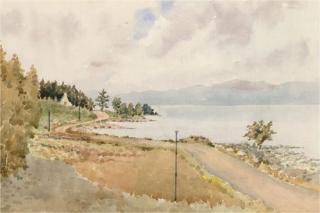 Raymond Turner Barker (1872-1945) - 1928 Watercolour, Loch Rannoch