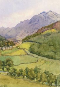 Raymond Turner Barker (1872-1945) - Watercolour, Harter Fell, Lake District