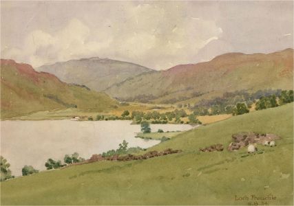 Raymond Turner Barker (1872-1945) - 1934 Watercolour, Loch Freuchie