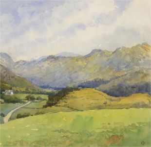 Raymond Turner Barker (1872-1945) - Early 20th Century Watercolour, Valley