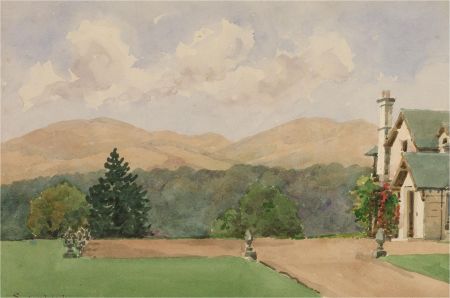 Raymond Turner Barker (1872-1945) - 1929 Watercolour, Loganbank, Midlothian