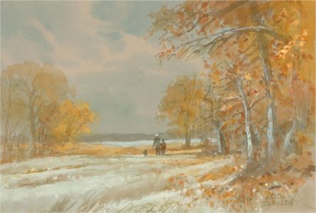 Keith Johnson (1931-2018) - 20th Century Watercolour, Frosty Morning