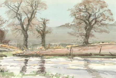 Keith Johnson (1931-2018) - Contemporary Watercolour, Swafield, Norfolk