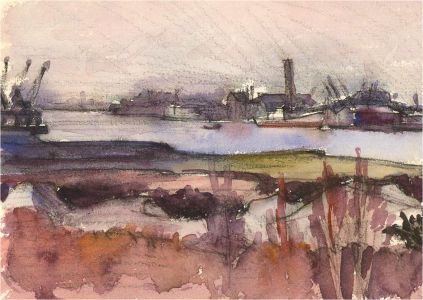 Fyffe Christie (1918-1979) A Pair of Watercolour Landscape Scenes