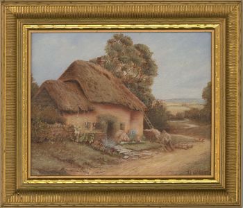 D. Garner - 1998 Oil, The Thatched Cottage