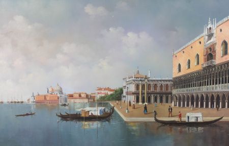 Mid 20th Century Oil - The Doge's Palace, Venice