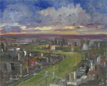 Daniel Nichols - 2020 Oil, River Thames