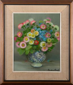 20th Century Acrylic - Vibrant Daisies