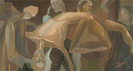 Bernard Robinson (1912-1970) - Mid 20th Century Oil, The Descent from the Cross