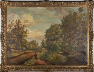 Bernard Robinson (1912-1970) - 1964 Oil, By the River