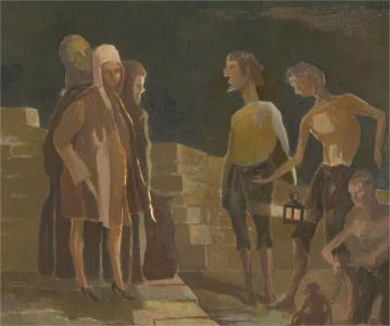 Bernard Robinson (1912-1970) - Mid 20th Century Oil, Diogenes