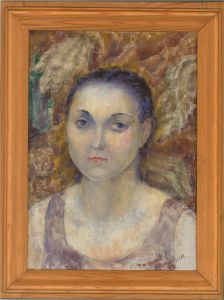 Margaret Robinson (1920-2016) - 1992 Oil, Feeling Blue