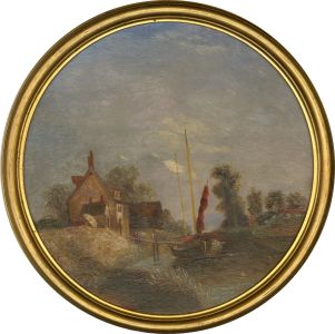 19th Century Oil - On the River