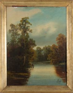 For Restoration - Royd - Early 20th Century Oil, Calm River