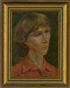 Margaret Robinson (1920-2016) - 20th Century Oil, Study In Gold