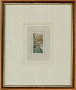 Mid 20th Century Aquatint - The Canal