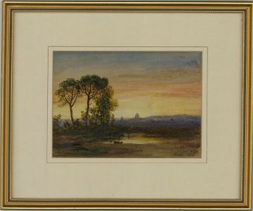 Arthur Perigal Jnr. RSA (1816-1884) - 1872 Watercolour, Rome