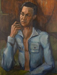 20th Century Oil - Pensive in Blue