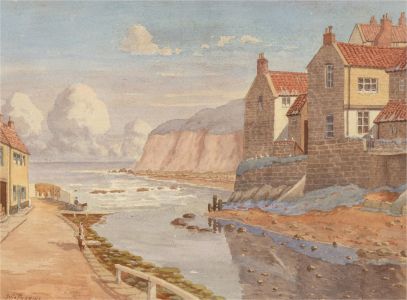 John H. Perrins - Early 20th Century Watercolour, Coastal Town