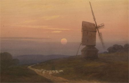 Charles Edward Hannaford RBA (1863-1955) - Early 20C Watercolour, Sunset
