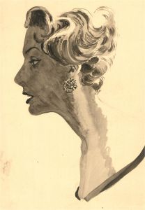 Violet Birch - Mid 20th Century Watercolour, Portrait of a Lady