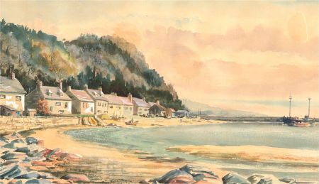 Lambert - Mid 20th Century Watercolour, Fishing Village